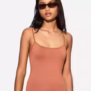 Bershka Body Mit Trägern Damen Xs Braun