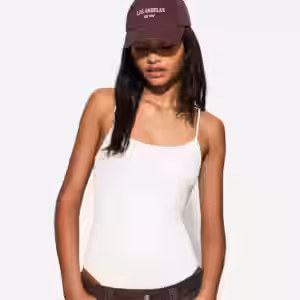Bershka Body Mit Trägern Damen L Rohweiß