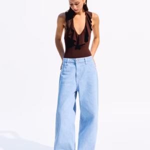 Bershka Drapierter Body Bershka Series Mit Trägern Damen Xs Braun