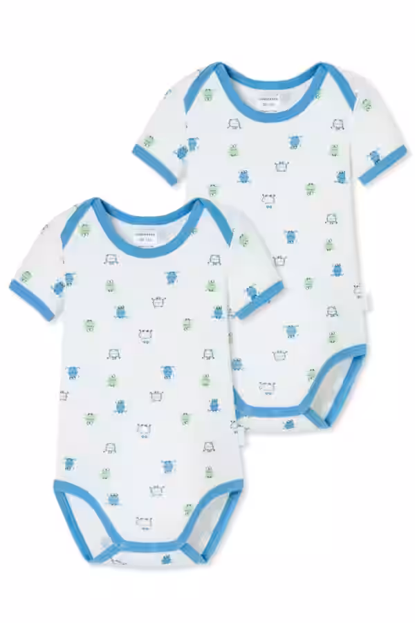 Schiesser Body Baby Body 1/2 Natural Love für Herren - 74 Farbe Weiß